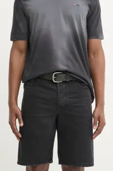 Diesel pantaloni scurti jeans REGULAR-SHORT SHORTS barbati, culoarea negru, A06430.0GRDW imagine