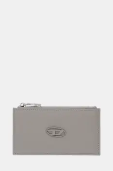 Diesel portofel de piele HISSU EVO HISSU EVO culoarea gri, X10299.P0685 imagine