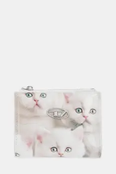 Diesel portofel PLAY PLAY BI-FOLD ZIP II culoarea bej, X10121.P6019 imagine