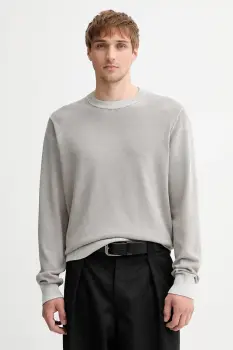 Diesel pulover de bumbac K-LARENCE-B culoarea negru, light, A11187.0BEAR imagine