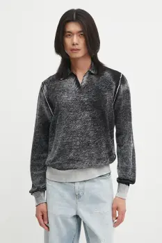 Diesel pulover de bumbac K-LORENZO culoarea negru, light, A14849.0BEAR imagine