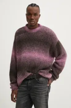 Diesel pulover de lana K-RASTA barbati, culoarea roz, A14914.0WFBT imagine