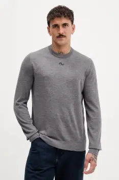 Diesel pulover de lana K-VALIAM culoarea gri, light, A17442.0DCCH imagine