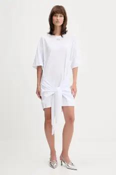 Diesel rochie D-EIVOR culoarea alb, mini, oversize, A19232.0NIAX imagine