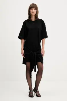 Diesel rochie D-EIVOR culoarea negru, mini, oversize, A19232.0NIAX imagine