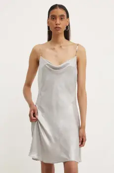 Diesel rochie D-MINTY culoarea bej, mini, evazati, A14385.0QJAR imagine