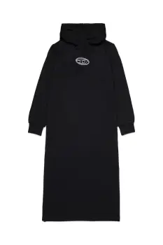 Diesel rochie din bumbac pentru copii DYLA DRESS culoarea negru, mini, oversize, J02426 imagine