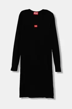 Diesel rochie fete DEBRA DRESS culoarea negru, mini, mulata, J02454 imagine