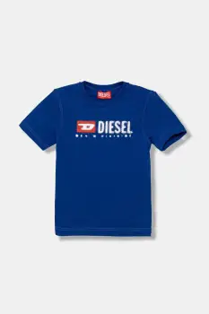 Diesel tricou de bumbac pentru copii TADJUSTK14 T-SHIRT cu imprimeu, J02475 imagine