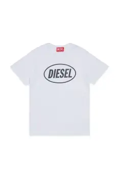 Diesel tricou de bumbac pentru copii TUNDRA T-SHIRT culoarea alb, cu imprimeu, J02464 imagine