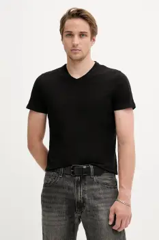 Diesel tricou din bumbac MICHAEL-D-BOX-3PACK 3-pack culoarea negru, uni, A17829.0LIAD imagine