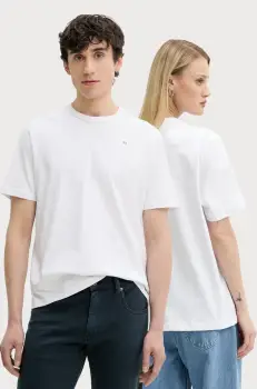 Diesel tricou din bumbac T-ADJUST-MICRODIV T-SHIRT culoarea alb, cu imprimeu, A14931.0NIAX imagine