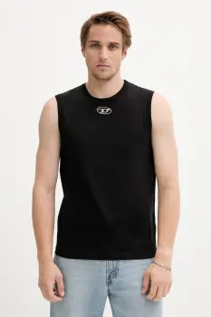 Diesel tricou din bumbac T-BISCO culoarea negru, A15372.0CLBR imagine