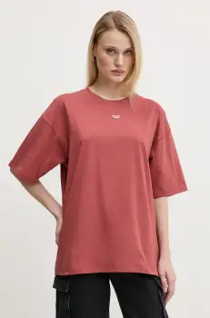 Diesel tricou din bumbac T-BOXT-D culoarea portocaliu, neted, A14929.0GRAI imagine