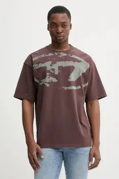 Diesel tricou din bumbac T-BOXT-N14 culoarea negru, cu imprimeu, A13049.0DQAU imagine