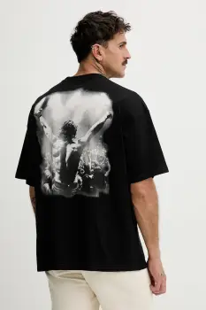 Diesel tricou din bumbac T-BOXT-T23 culoarea negru, cu imprimeu, A18731.0PLAT imagine