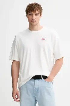 Diesel tricou din bumbac T-BOXT-T6 culoarea alb, uni, A18535.0AIJU imagine