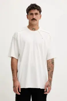 Diesel tricou din bumbac T-CRAHOR-BOXT-T1 culoarea alb, uni, A19463.0NIAX imagine