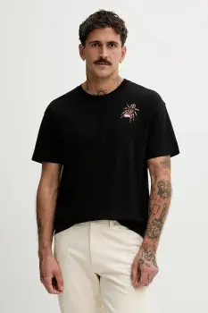 Diesel tricou din bumbac T-NORM-SPIDER culoarea negru, cu imprimeu, A19662.0QIAM imagine