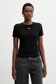 Diesel tricou din bumbac T-UNCUTIE-LONG-D T-SHIRT culoarea roz, A14962.0GRAI imagine