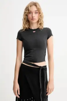 Diesel tricou T-BUNNY-TAIL-R1 culoarea gri, A19520.0KIBY imagine