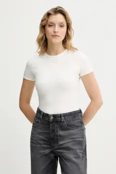 Diesel tricou T-UNCUTIESLONG-OD culoarea bej, A19917.0AHQH imagine