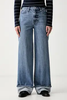 DKNY blugi wide leg pentru femei imagine