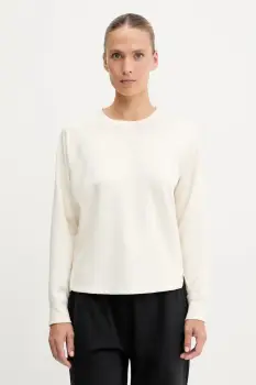 Dkny bluza culoarea bej, cu imprimeu, DP5T9976 imagine