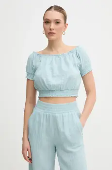 Dkny bluza din bumbac femei, neted, DJ5W2110 imagine