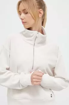 Dkny bluza femei, culoarea bej, neted imagine