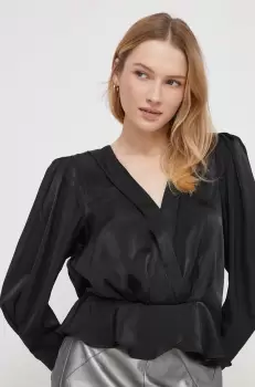 Dkny bluza femei, culoarea negru, neted imagine
