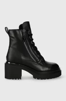 Dkny botine Philippa femei, culoarea negru, cu toc drept, K3341093 imagine