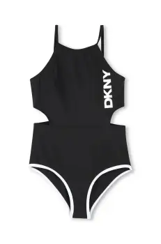 Dkny costum de baie dintr-o bucata pentru copii culoarea negru, D62252 imagine