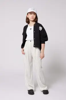Dkny geaca bomber pentru copii culoarea negru, D62284 imagine