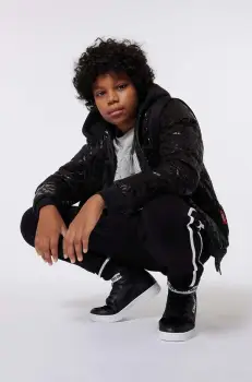 Dkny geaca copii culoarea negru, D60200 imagine