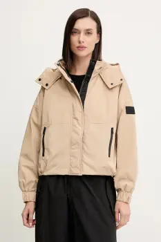 Dkny geaca culoarea bej, de tranzitie, DP5J9595 imagine