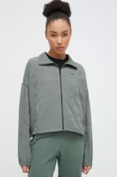 Dkny geaca femei, culoarea verde, de tranzitie, oversize imagine