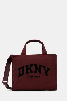 Dkny geanta de bumbac culoarea bordo, R41AOR57 imagine