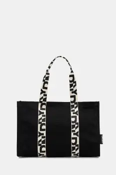 Dkny geanta de bumbac culoarea negru, R54AGO39 imagine