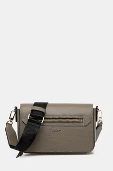 Dkny geanta de piele culoarea bej, R42E3E21 imagine