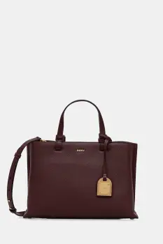 Dkny geanta de piele culoarea bej, R44D1I53 imagine