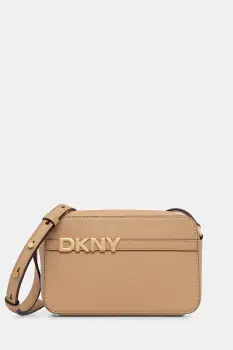 Dkny geanta de piele culoarea negru, R51E1J31 imagine