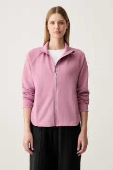 DKNY hanorac cu fermoar pentru femei imagine