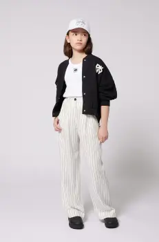 Dkny pantaloni copii culoarea alb, modelator, D62281 imagine