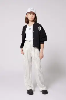 Dkny pantaloni copii culoarea alb, modelator, D62281 imagine