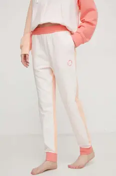 Dkny pantaloni de lounge culoarea roz, modelator imagine