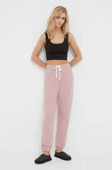 Dkny pantaloni de pijama femei, culoarea roz imagine