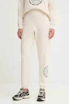Dkny pantaloni de trening culoarea bej, cu imprimeu, DP5P3667 imagine