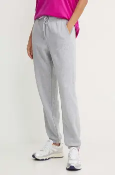 Dkny pantaloni de trening culoarea gri, neted, DP4P3471 imagine