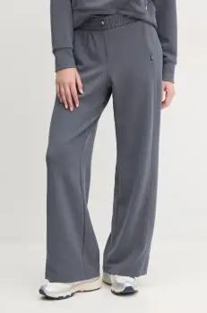 Dkny pantaloni de trening culoarea gri, neted, DP5P3584 imagine